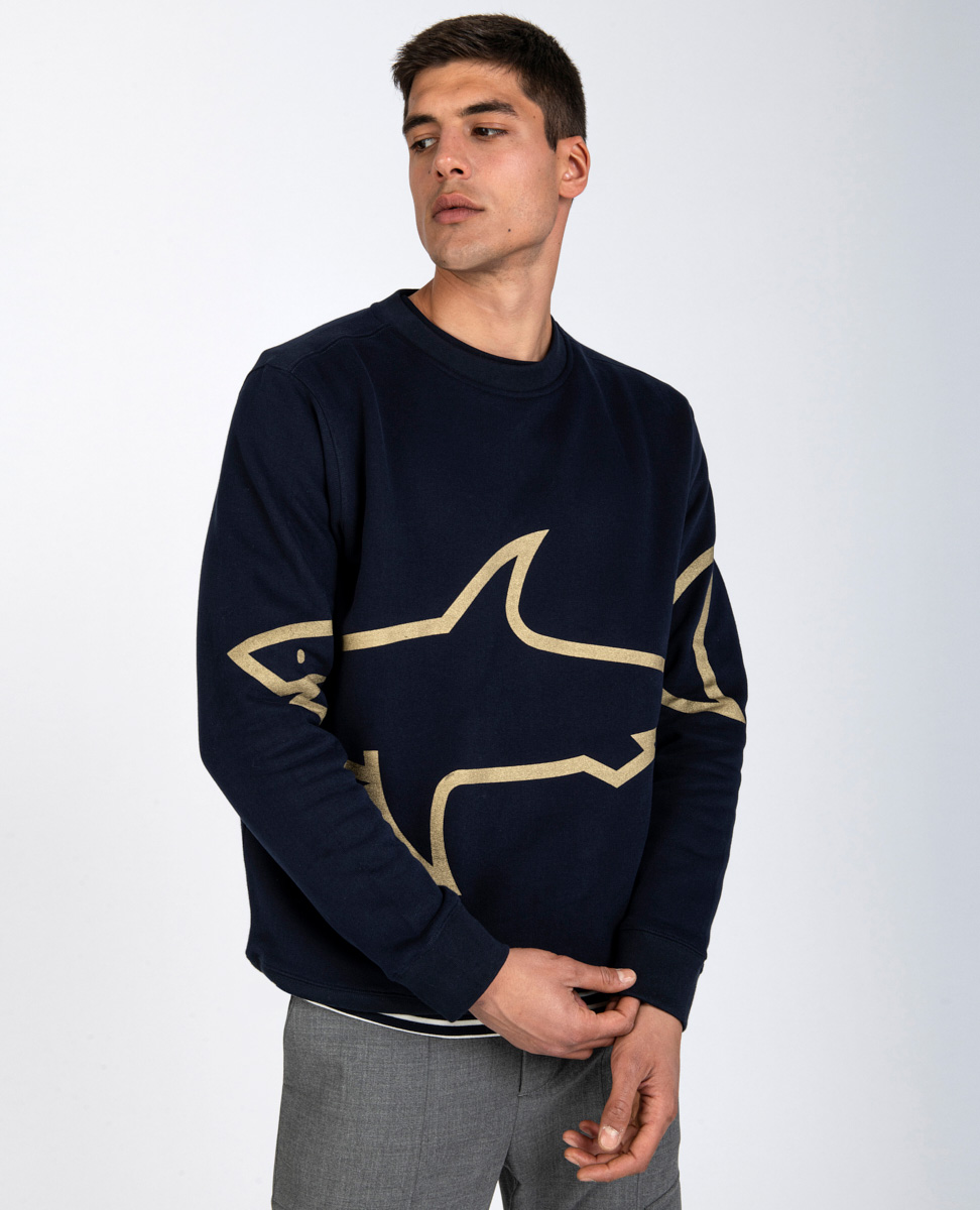 PAUL & SHARK duks organski pamuk - TEGET-NAVY-013 PAUL & SHARK duks organski pamuk - TEGET-NAVY-013