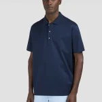 Muška polo majica Paul & Shark | Dvostruko mercerizovani pamuk, svilenkasti sjaj | Teget boja