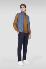 Muški Paul & Shark Extrasoft half zip džemper | Devičanska vuna i lyocell, braon boja | Izuzetna mekoća, nautička elegancija