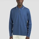 Muška X-Soft polo majica dugih rukava Paul & Shark | Pique pamuk i lyocell, kontrastna kragna, ekstremna mekoća