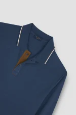Muška X-Soft polo majica dugih rukava Paul & Shark | Pique pamuk i lyocell, kontrastna kragna, ekstremna mekoća