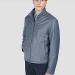 Muška Paul & Shark jakna | Loro Piana Green Storm System® tkanina, mešavina vune i svile | Vodootporna i vetrootporna, plava boja