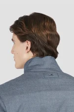 Muška Paul & Shark jakna | Loro Piana Green Storm System® tkanina, mešavina vune i svile | Vodootporna i vetrootporna, plava boja