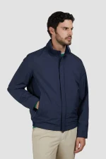 Muška prelazna jakna Paul & Shark | Typhoon vodootporna tehnologija, Pertex materijal | Teget boja, otporna na vetar | Veličine XS do 6XL | yachtingfashion.rs
