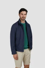 Muška prelazna jakna Paul & Shark | Typhoon vodootporna tehnologija, Pertex materijal | Teget boja, otporna na vetar | Veličine XS do 6XL | yachtingfashion.rs