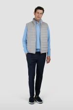 Muške ultralight chino pantalone Paul & Shark | 100% poplin pamuk, teget boja | Izuzetno lagane, prozračne i udobne za leto