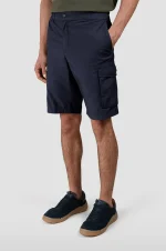 Muške Paul & Shark cargo bermude | Ultralight poplin pamuk, teget boja | Lagane, udobne i praktične sa džepovima | Bermude za muškarce
