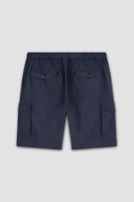 Muške Paul & Shark cargo bermude | Ultralight poplin pamuk, teget boja | Lagane, udobne i praktične sa džepovima | Bermude za muškarce