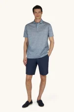 Muška polo majica od lana i pamuka Paul & Shark 24411227 193 - Slika 2