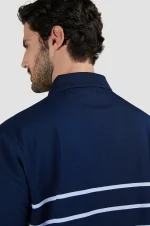 Muška polo majica od pike pamuka sa prugama Paul & Shark 25411223 219 - Slika 4