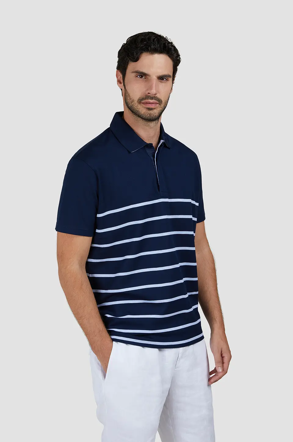25411223-219-af Muška polo majica od pike pamuka sa prugama Paul & Shark 25411223 219 - Slika 1