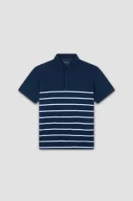 Muška polo majica od pike pamuka sa prugama Paul & Shark 25411223 219 - Slika 6