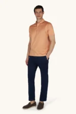 Polo majica od žerseja sa lanenim detaljima 26411249 231 - Slika 2