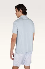 X-Soft polo majica od pamučnog žerseja sa detaljima od lana 26411253 394 - Slika 6