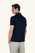 Muška teget polo majica Paul & Shark 26411272 013 - Slika 4