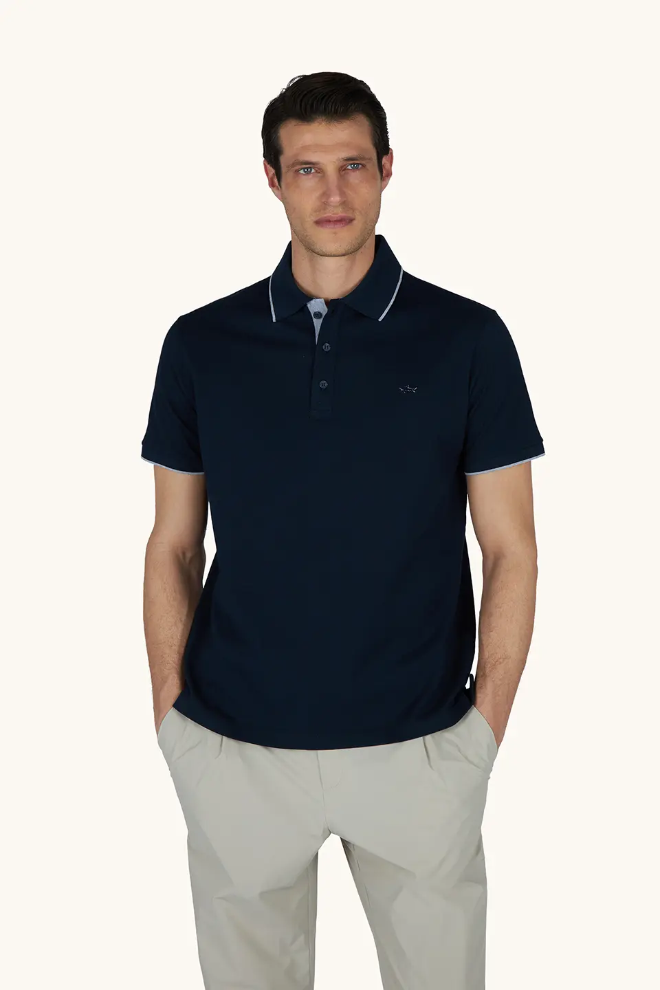 26411272-013-af Muška teget polo majica Paul & Shark 26411272 013 - Slika 1