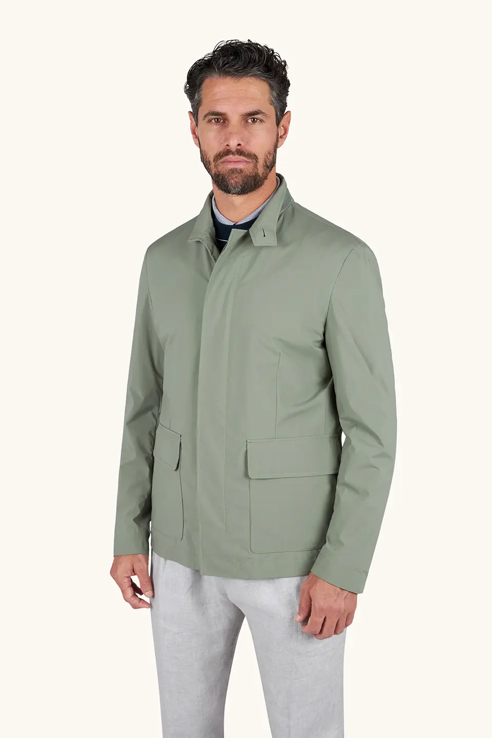 26412112-096-af-v Typhoon® Platinum "car coat" jakna sa Aqualeather detaljima od antilopa 26412112 096 - Slika 1