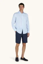 Muška plavo-bela košulja na pruge Paul & Shark 26413162CF VH9 - Slika 2