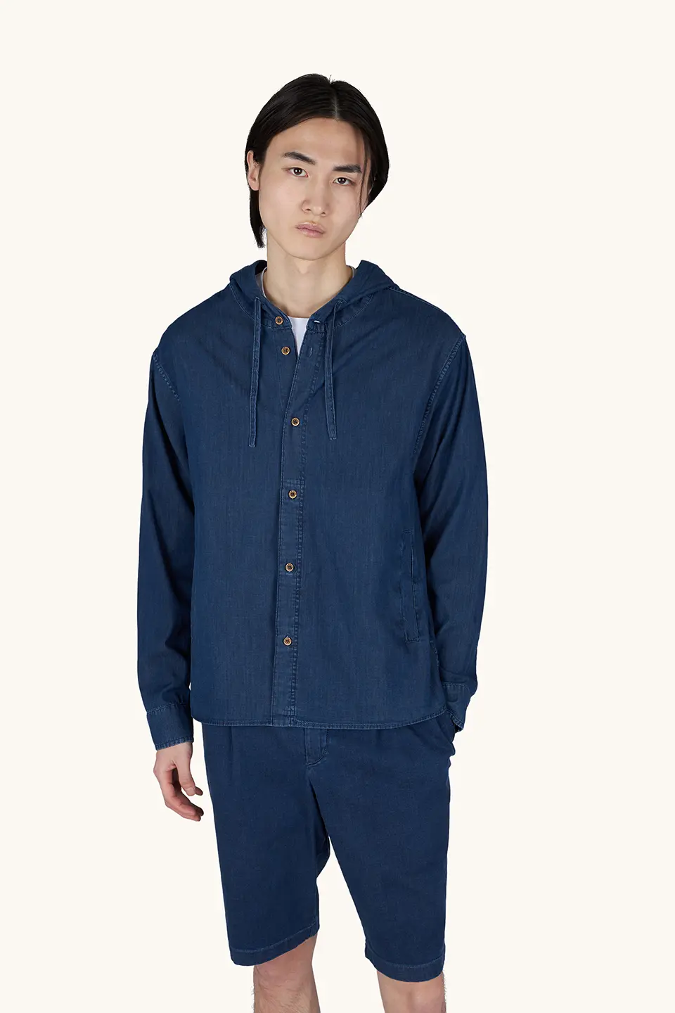 26413320-J03-af Muški duks Paul & Shark sa kapuljačom Giza denim 26413320 J03 - Slika 1