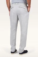 Lanene chino pantalone sa učkurom i faltom 26414057 064 - Slika 3