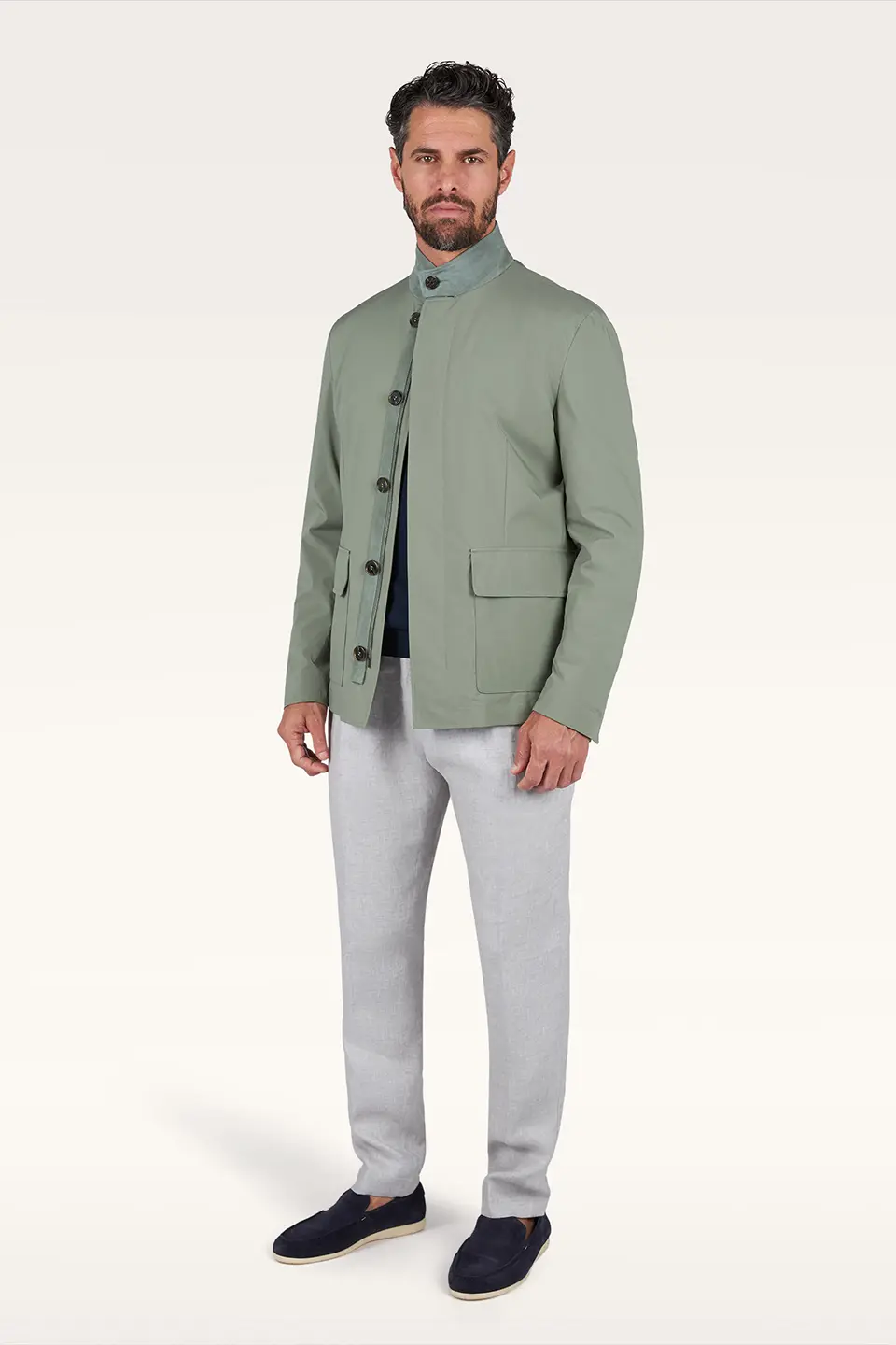 26414057-064-lf-v Lanene chino pantalone sa učkurom i faltom 26414057 064 - Slika 1