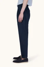 Chino pantalone od lana i pamuka sa faltama 26414083 013 - Slika 3