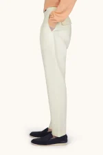 Chino pantalone od lana i pamuka sa faltama 26414083 782 - Slika 3