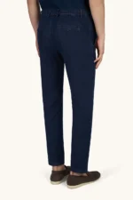 Muške teget texas pantalone Paul & Shark 26414123 J03  - Slika 4
