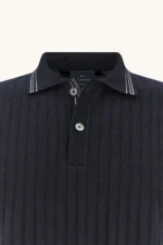 Vunena polo majica Paul & Shark sa prugastim detaljima 16311165 050 - Slika 7