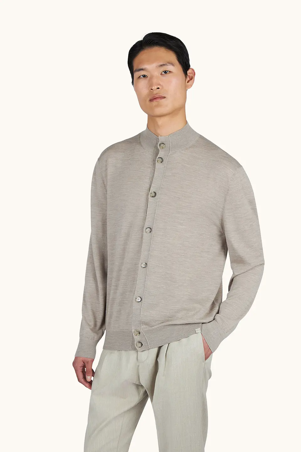 26411747-226-af-v Paul & Shark kardigan od Superfine 140's Merino vune 26411747 226 - Slika 1