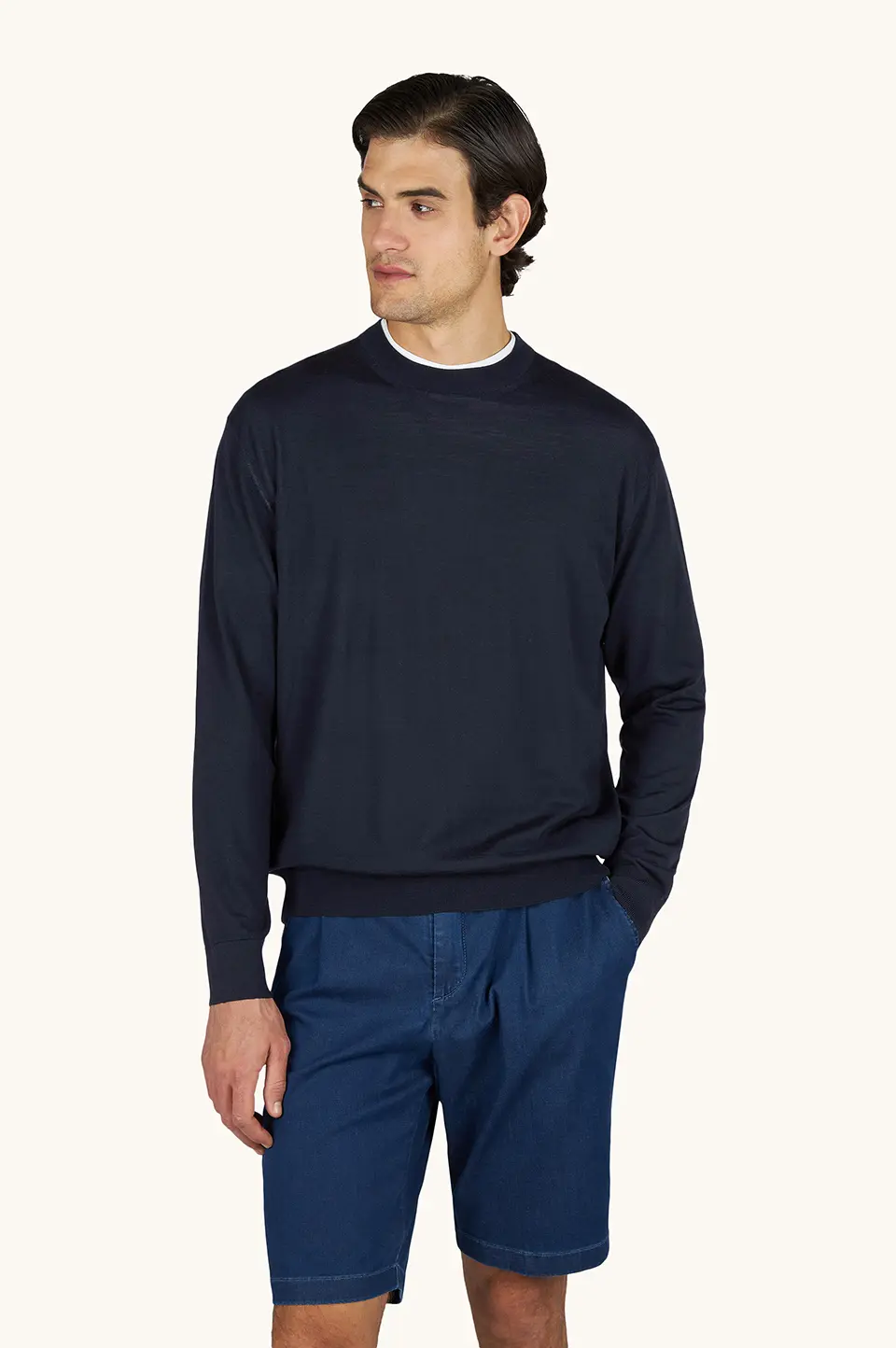 99311034-050-af-v Paul & Shark džemper od Superfine 140's Merino vune sa okruglim izrezom 99311034 050 - Slika 1