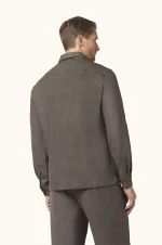 Braon Jersely® košulja/jakna (Overshirt) Paul & Shark 26413318 090 - Slika 3