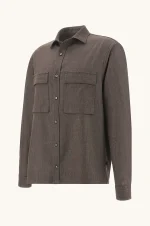Braon Jersely® košulja/jakna (Overshirt) Paul & Shark 26413318 090 - Slika 4