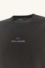 Majica kratkih rukava od laganog pamučnog žerseja sa printom Paul & Shark 99311008 11D - Slika 6